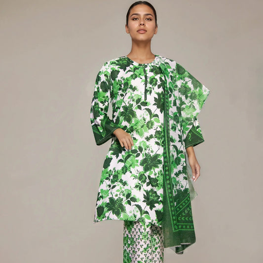 White & Green florat set 5