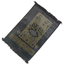 Black Kaaba design prayer mat 70x110cm with golden pattern
