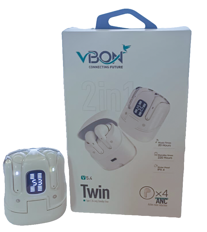 VBON Twin V5.4 2‑in‑1 ANC Earbuds Secondary image