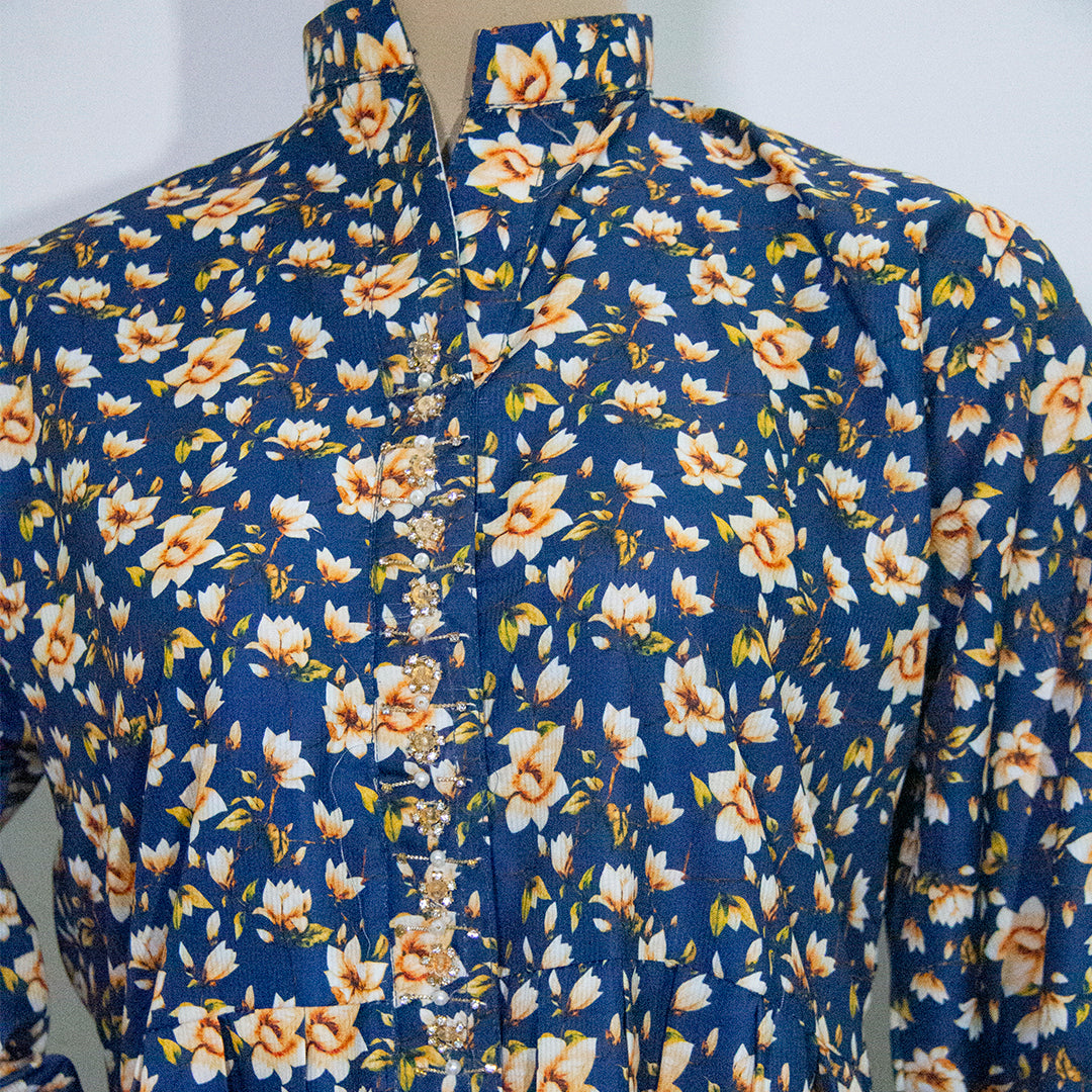 Blue floral design-2 Main image