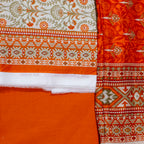 White & Orange Floral Print-10