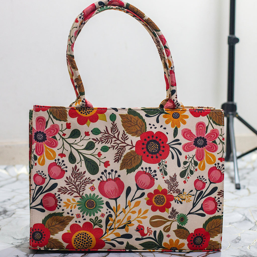 Canvas Bag- Floral Print-1