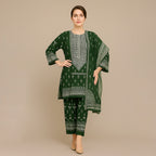 White & Green floral set 4