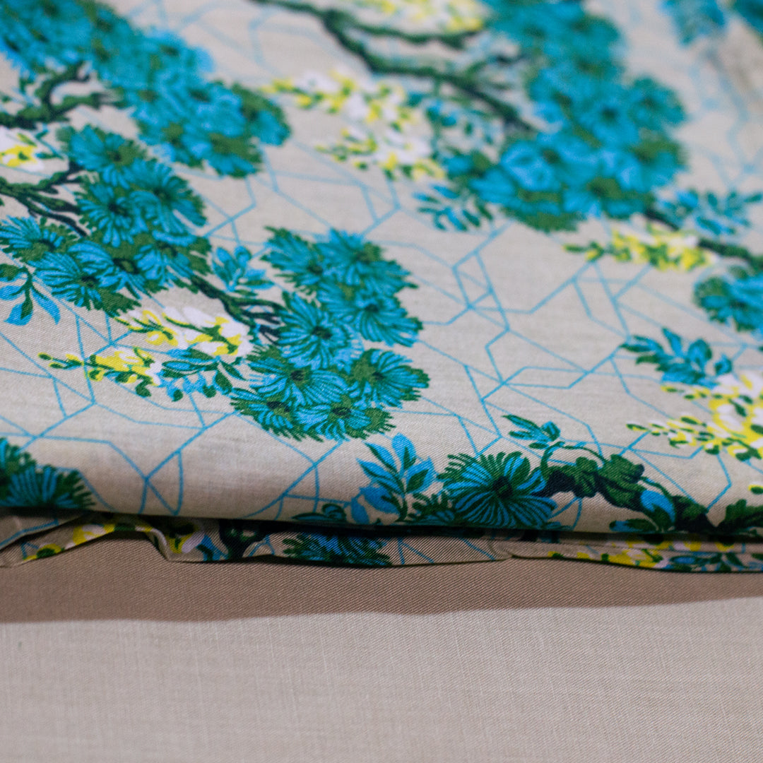 White & Blue Print-8 Main image