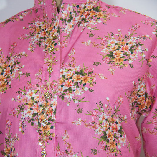 Pink floral design-3