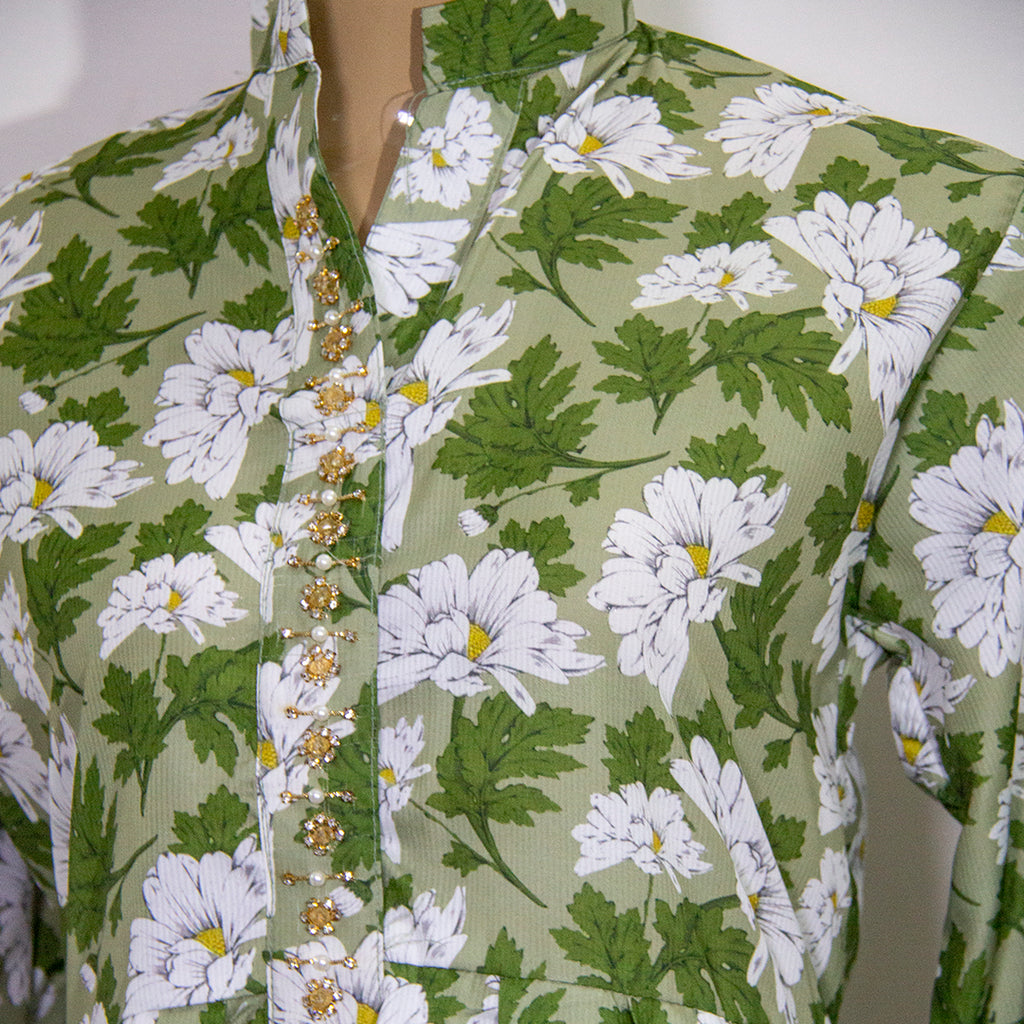 Green floral design-4