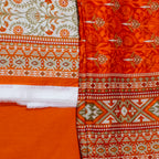 White & Orange Floral Print-10