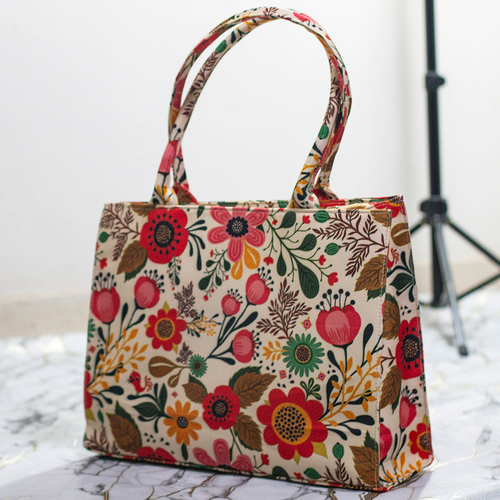 Canvas Bag- Floral Print-1