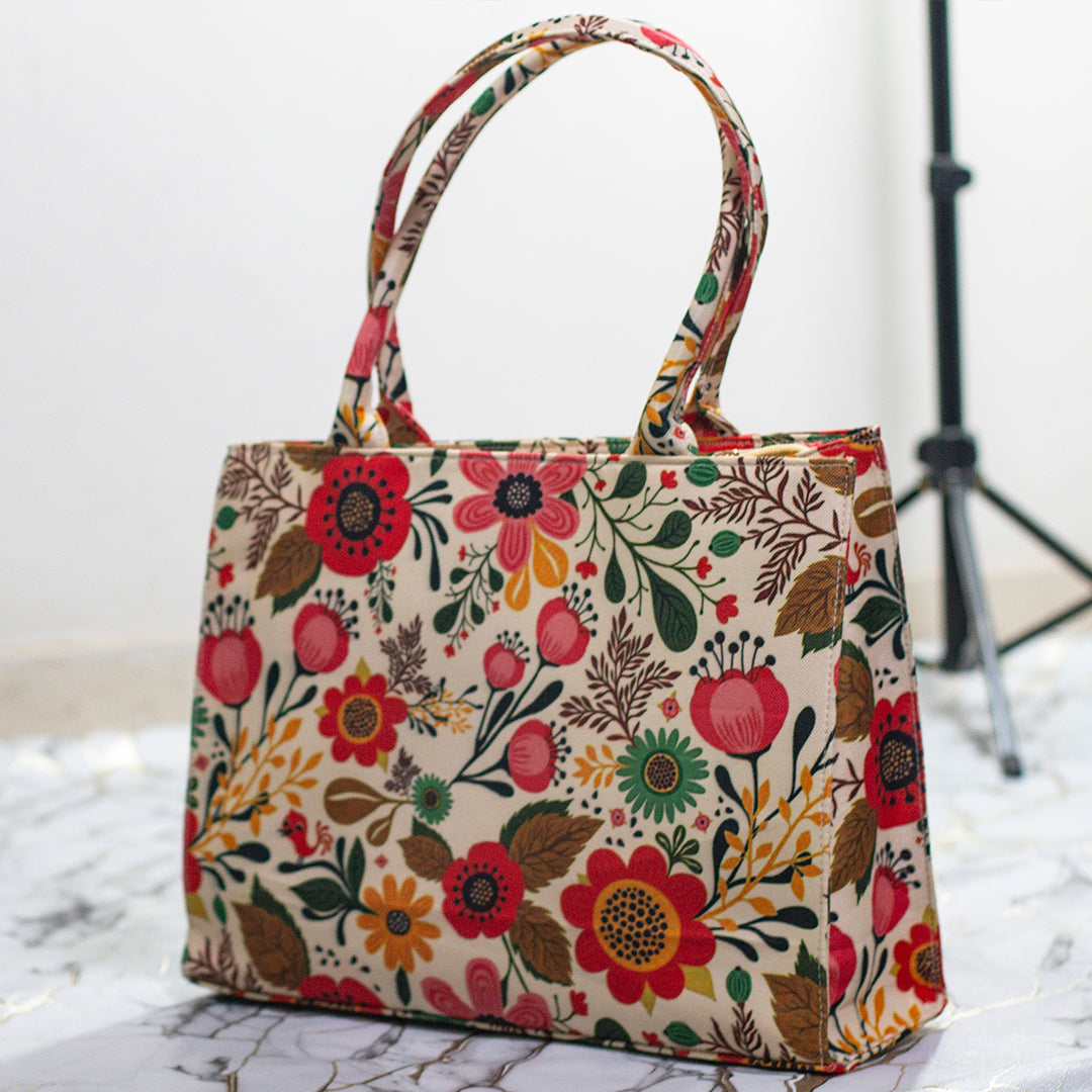 Canvas Bag- Floral Print-1