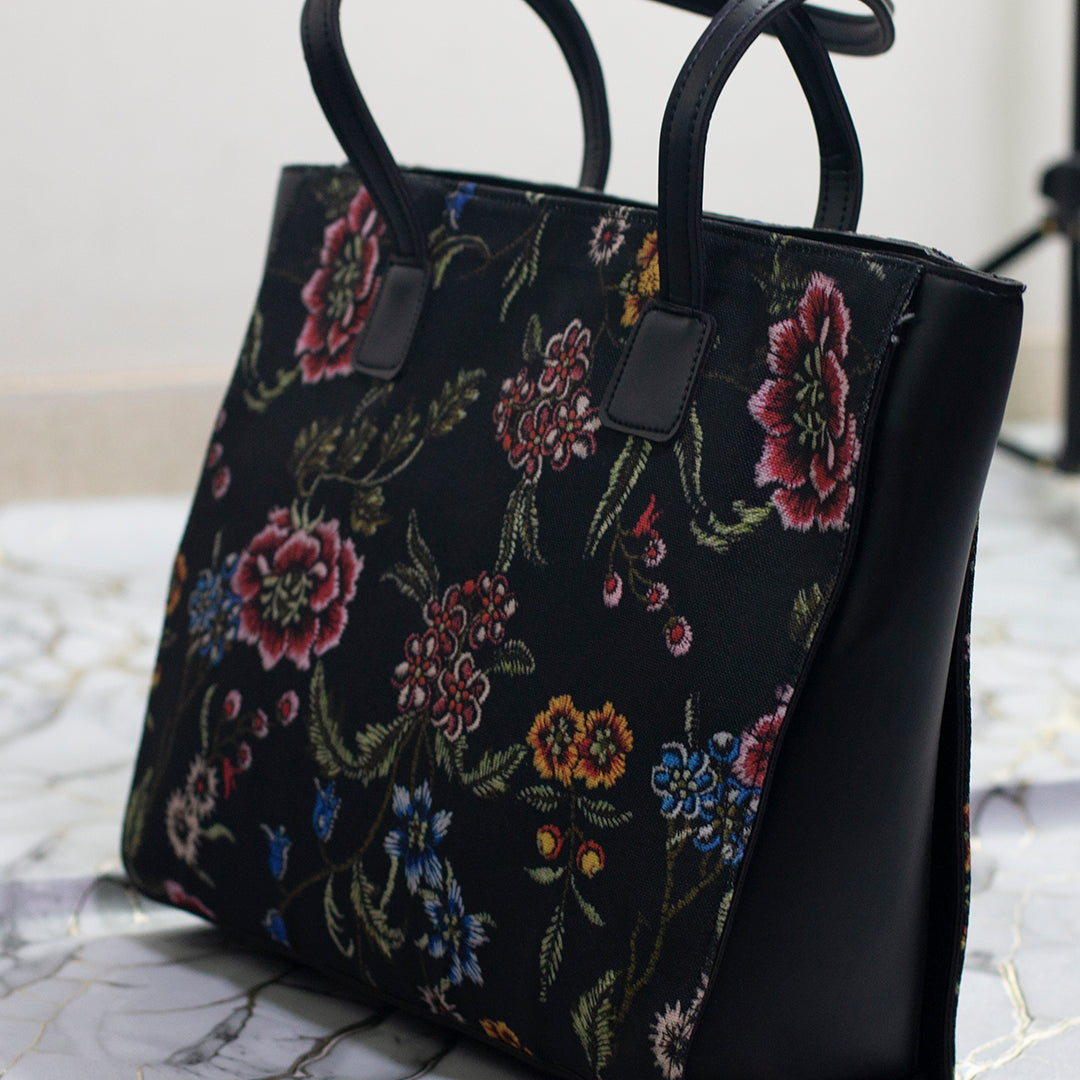 Canvas Bag- Floral Print-3 Secondary image