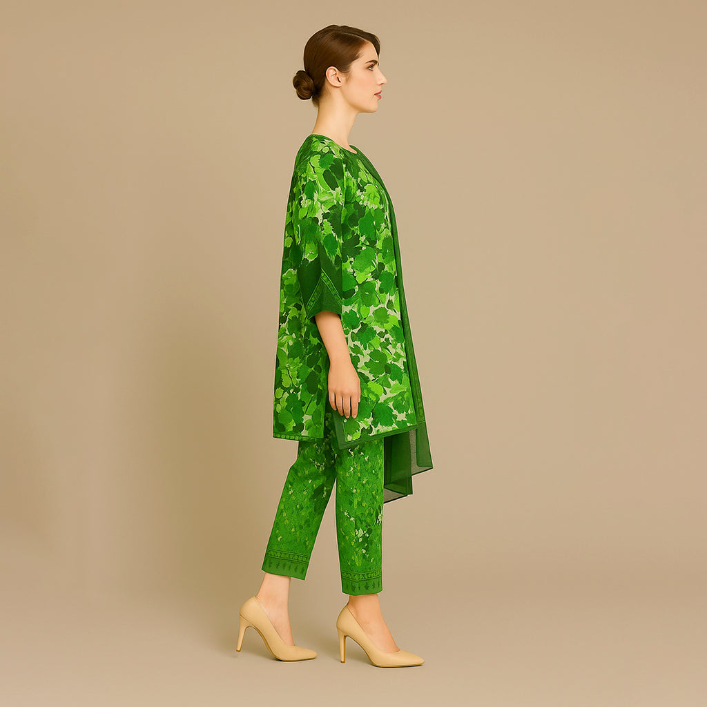 White & Green floral set 1