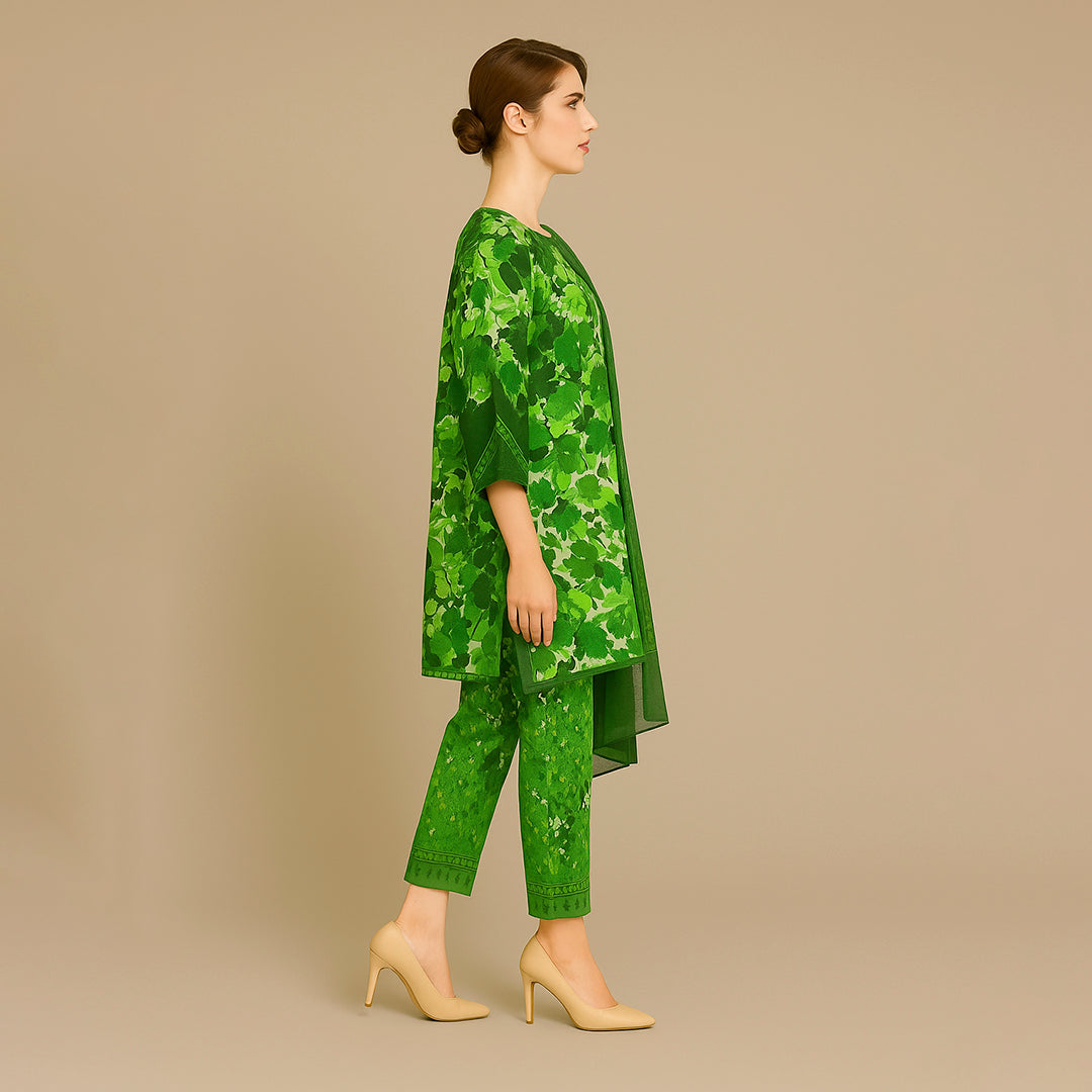 White & Green floral set 1