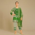 White & Green floral set 3