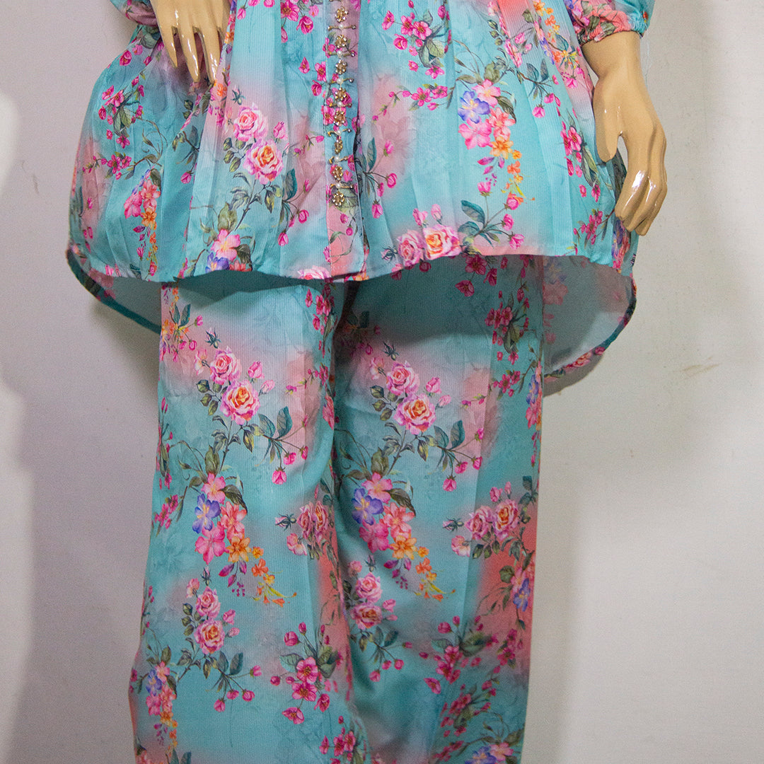 Light Blue floral design-6