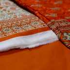 White & Orange Floral Print-10