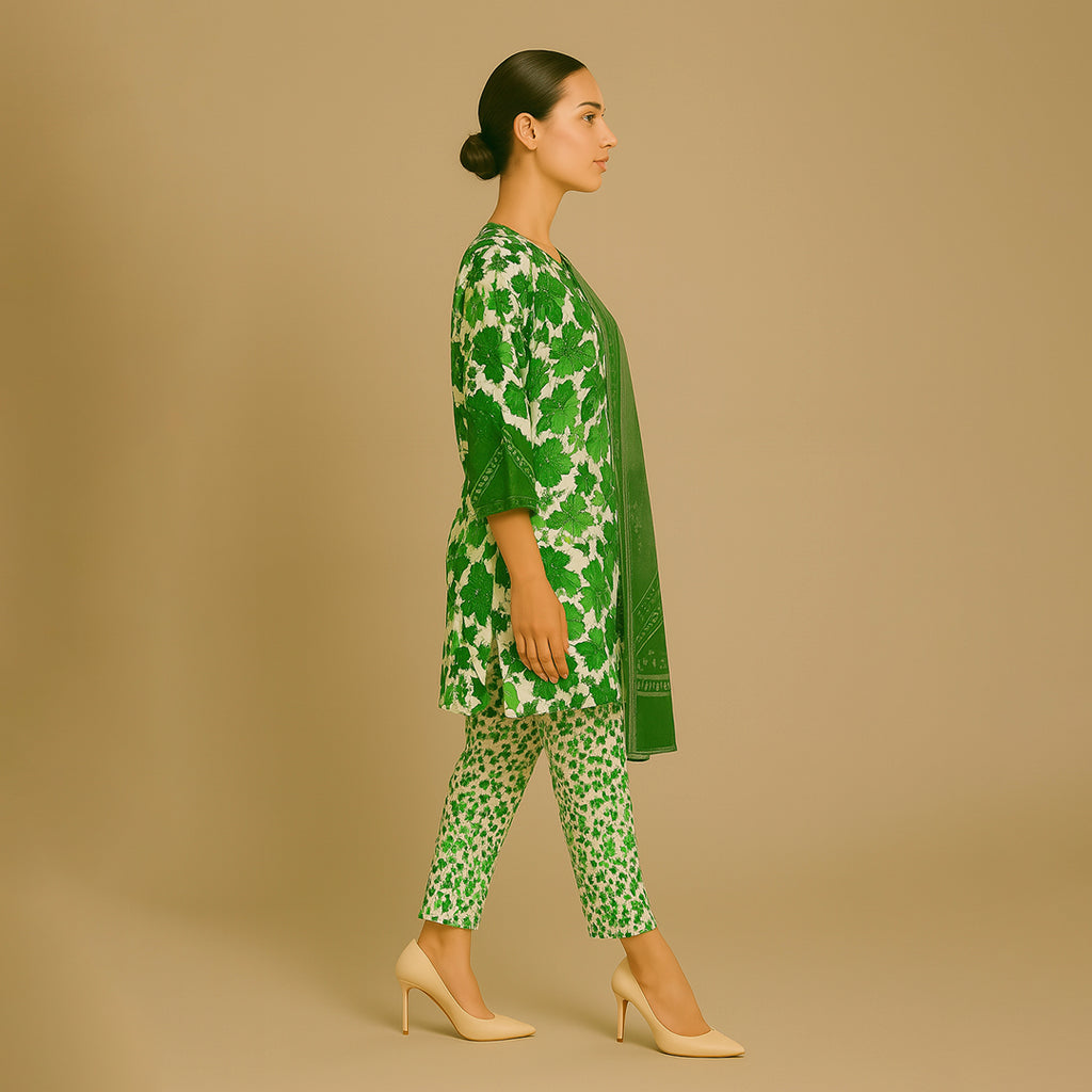 White & Green florat set 5