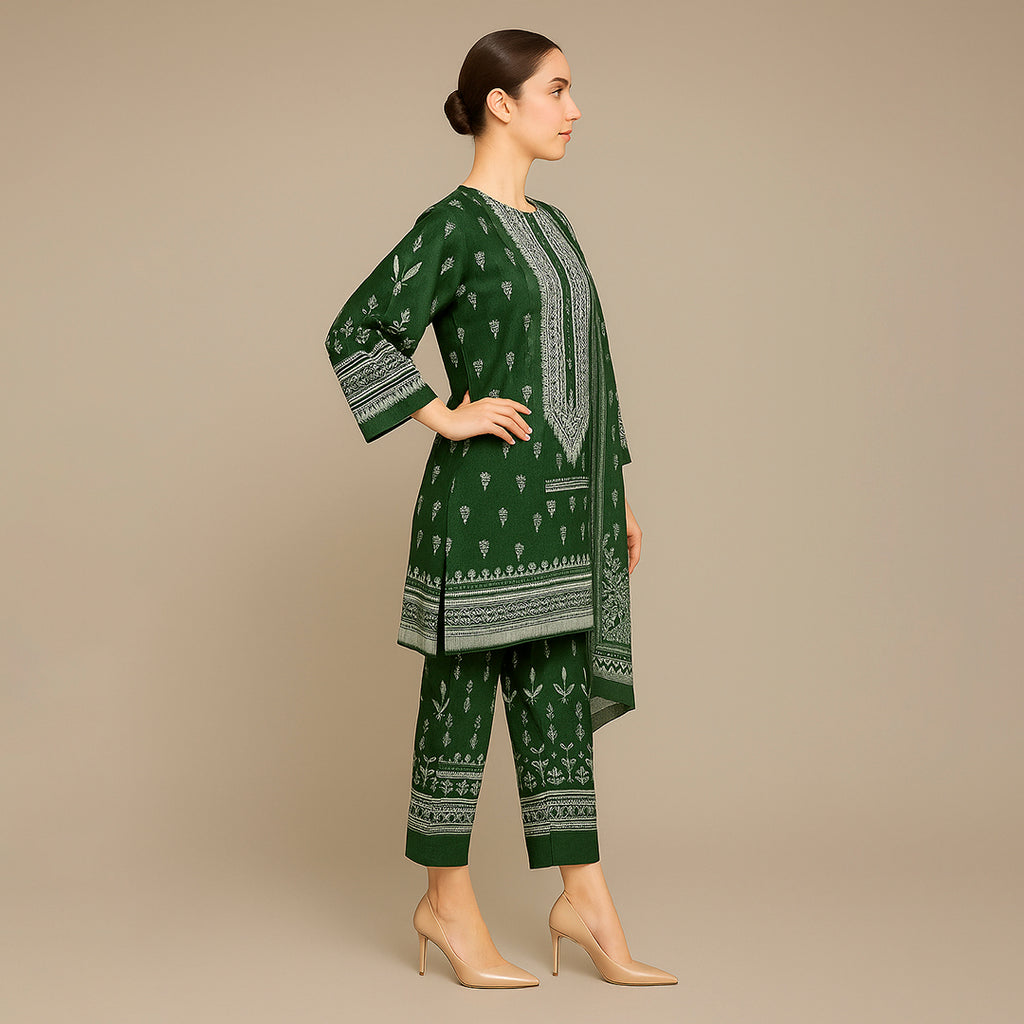 White & Green floral set 4