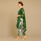 White & Green floral set 6