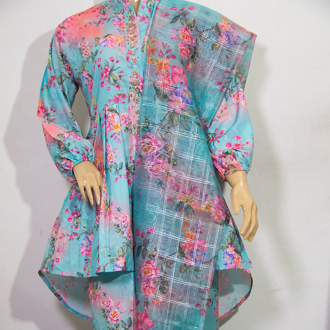 Light Blue floral design-6