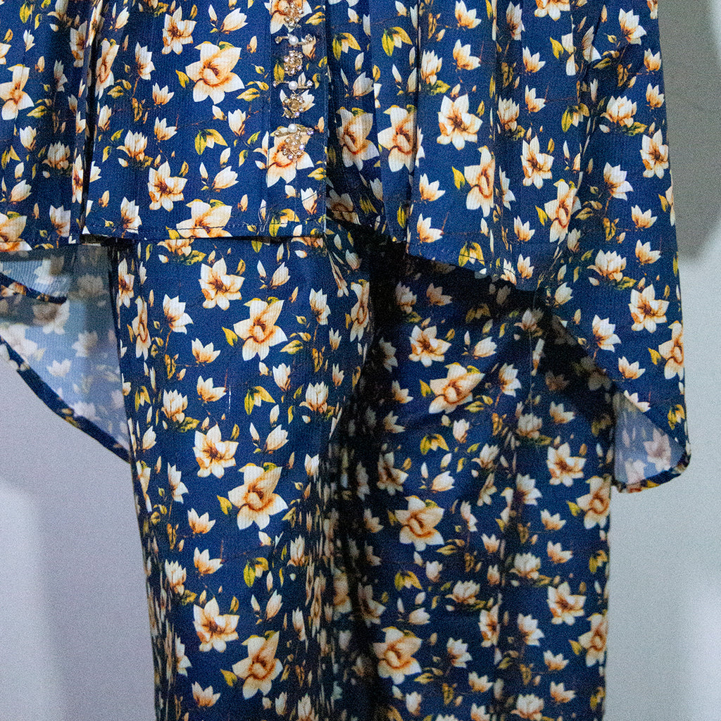 Blue floral design-2