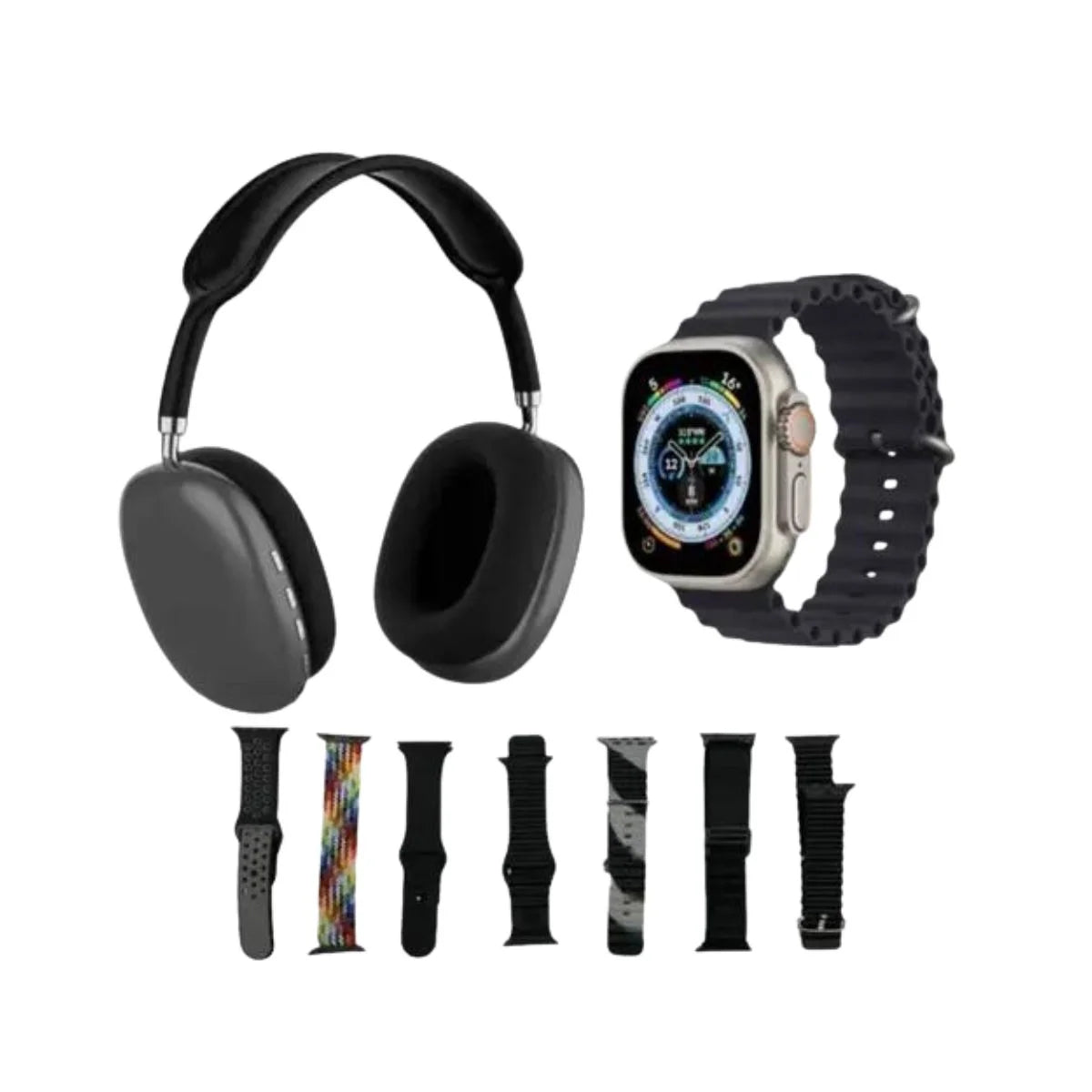 P9 Ultra 2 Smartwatch & Headphones Combo