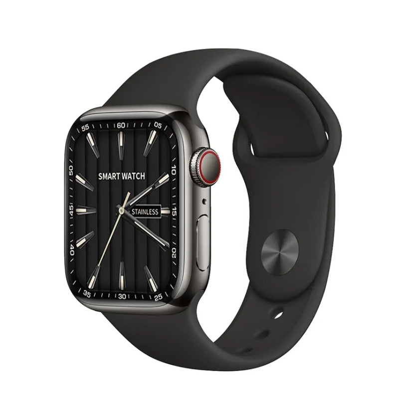 Watch 9 Max black smart watch with classic analog-style display
