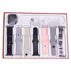 MK-X60 10 Series smartwatch gift box with 7 interchangeable straps