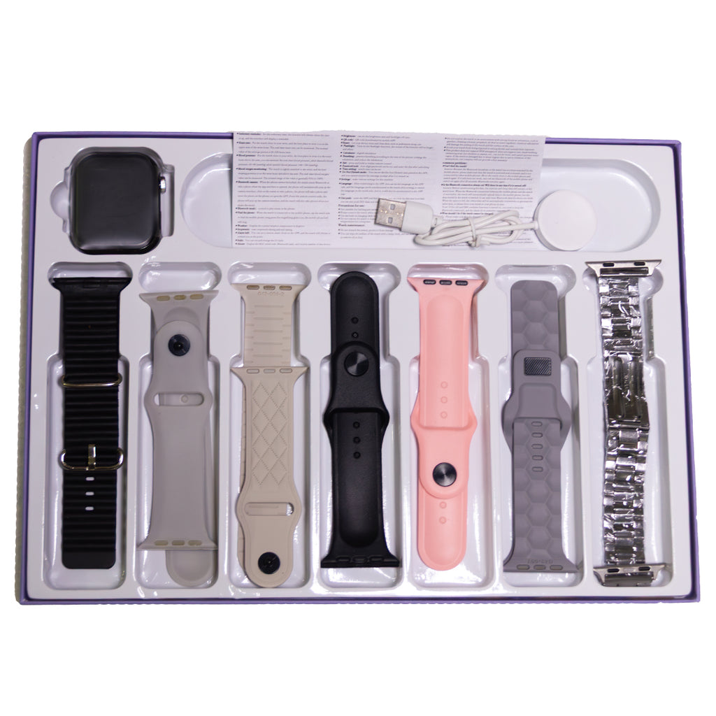 MK-X30 Series 10 Set of watch bands and accessories in a packaging box on a white background