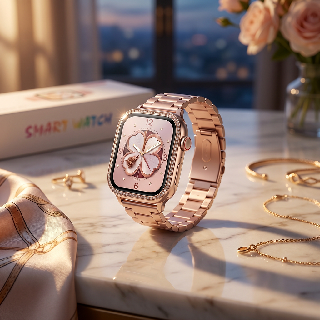 WS-G587 Luxury Smartwatch for Women – Bluetooth Calling, Heart Rate Monitor & Fitness Tracker