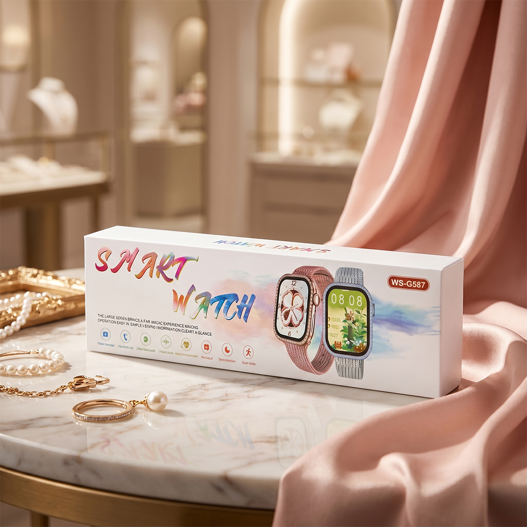 WS-G587 Luxury Smartwatch for Women – Bluetooth Calling, Heart Rate Monitor & Fitness Tracker